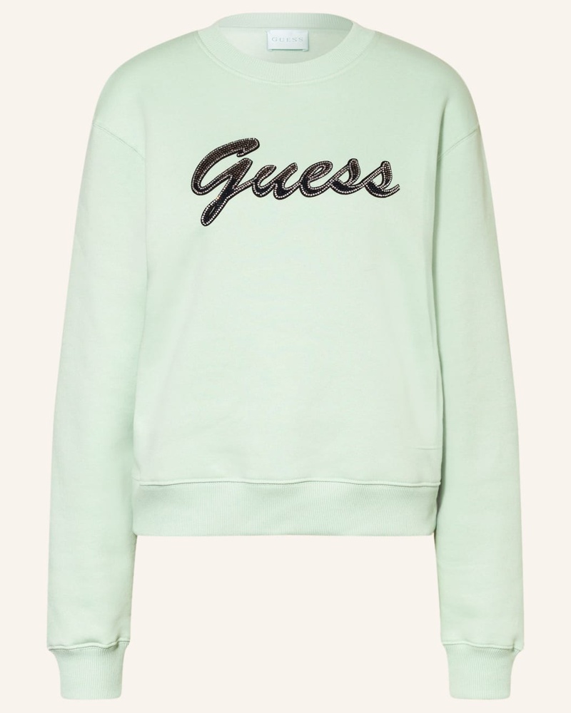Guess Damen Sweatshirt ALONA mit Schmucksteinen