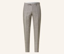 Anzughose Slim Fit mit Leinen