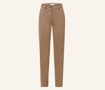 Chino mit Glitzergarn