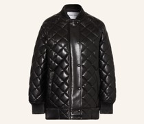 Oversized-Steppjacke ESTELLE in Lederoptik