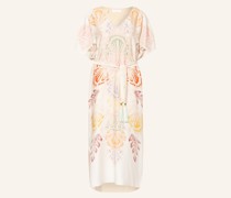 Kleid mit Seide