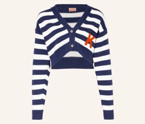 Cropped-Strickjacke