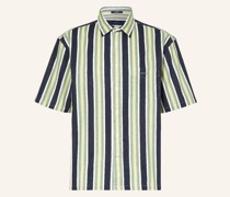 Kurzarm-Hemd Relaxed Fit mit Leinen
