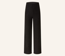 Marlenehose mit Glitzergarn