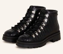 Schnürboots ROMBO - SCHWARZ