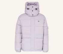 Steppjacke mit abnehmbarer Kapuze