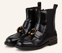 Chelsea-Boots WINGS PIERCING - SCHWARZ