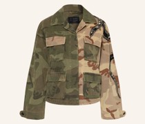 Fieldjacket FINCH CAMOU mit Schmucksteinen