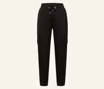 Satinhose im Jogging-Stil