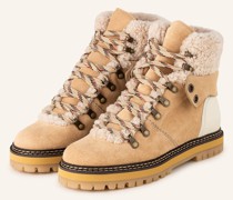 Schnürboots EILEEN mit Echtfell