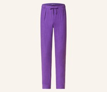 Leinenhose im Jogging-Stil Slim Fit