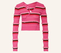Strickjacke LE CARDIGAN TORDU mit Cut-outs