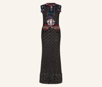 Strickkleid mit Glitzergarn