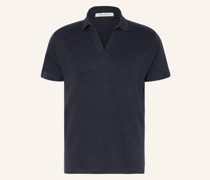 Jersey-Poloshirt aus Leinen