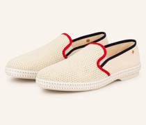 Slipper - ECRU/ DUNKELBLAU/ KHAKI