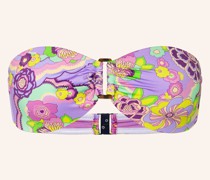 Bandeau-Bikini-Top RAINBOW FLOWERS LUNE