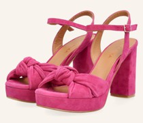 Plateau-Sandalen - FUCHSIA