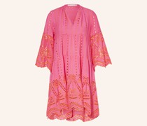 Kleid RIVA mit 3/4-Arm und Lochspitze