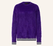 Oversized-Pullover mit Mohair