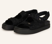 Sandalen CRATCH mit Glitzergarn - SCHWARZ
