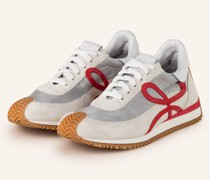 Sneaker FLOW RUNNER - HELLGRAU/ ROT/ WEISS