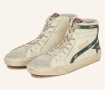 Hightop-Sneaker SLIDE - ECRU/ GRÜN