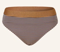 High-Waist-Bikini-Hose SATURNA mit Glitzergarn