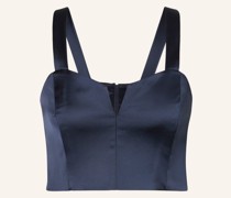 Cropped-Top aus Satin