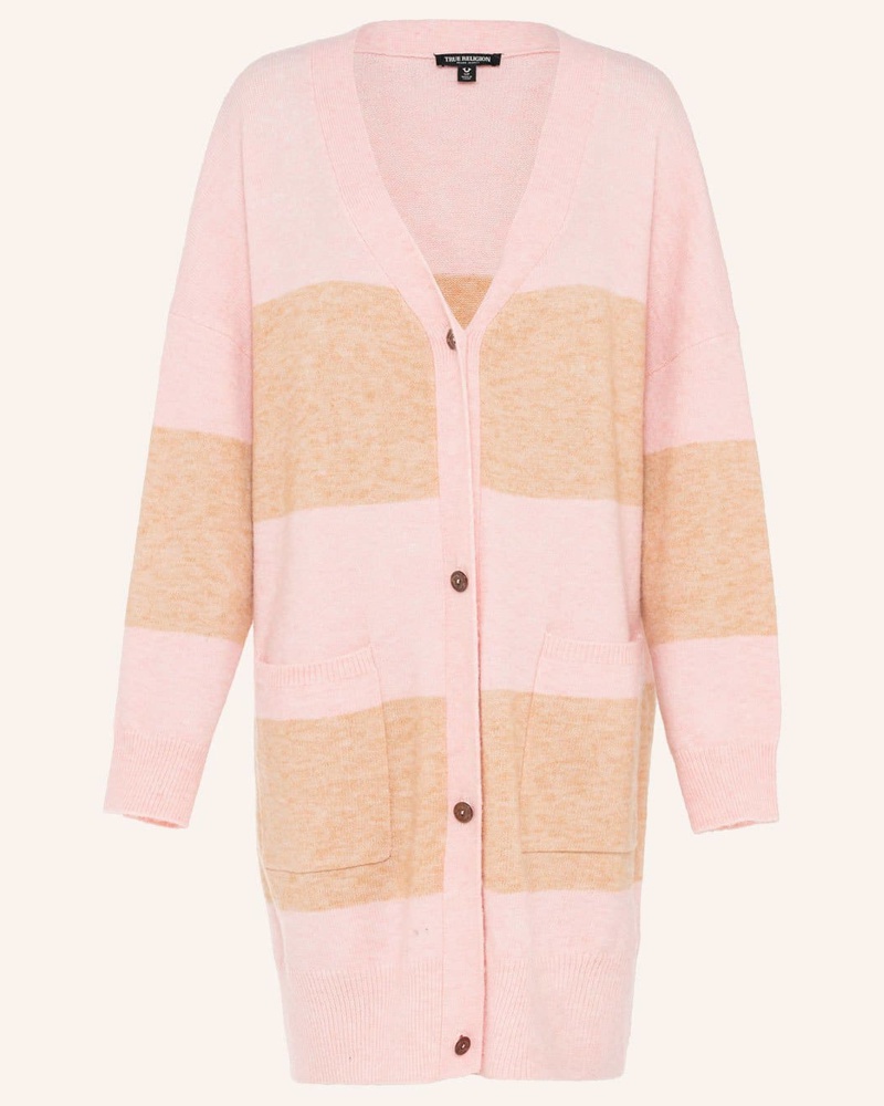 True Religion Damen Long Cardigan Oversized
