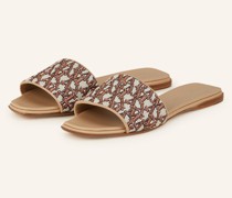 Pantoletten FRIDAC - BEIGE/ CREME/ LACHS