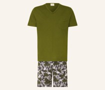 Shorty-Schlafanzug Serie BEACH FLOWERS
