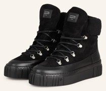 Schnürboots - SCHWARZ