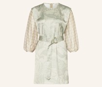 Kleid TAHNYA im Materialmix mit 3/4-Arm