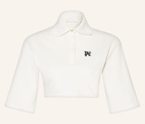 Cropped-Poloshirt aus Piqué