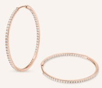 Creolen CLEO BIG aus 14 Karat Roségold mit