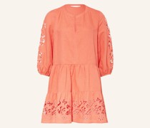 Kleid TANISSA mit Leinen und Lochspitze
