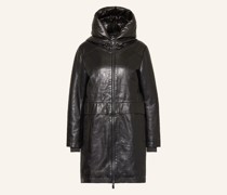 2-in-1-Mantel MSKYLA aus Leder