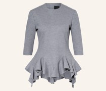 Strickshirt mit Volants