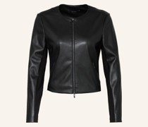 Jacke in Lederoptik