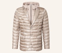 Daunenjacke mit abnehmbarer Blende