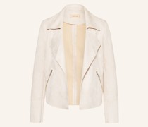 Jacke in Lederoptik
