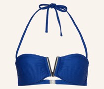 Bandeau-Bikini-Top MALDIVIAN BLUE V BAR