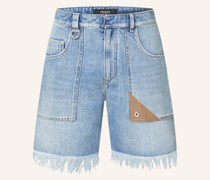 Jeansshorts mit Fransen