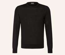 Cashmere-Pullover mit Seide