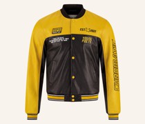 Bomberjacke AXL LEATHER CONTRAST 232 Regular Fit