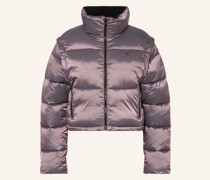 Steppjacke mit abnehmbaren Ärmeln