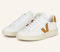 Sneaker V-12 - WEISS/ COGNAC