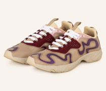 Sneaker N3W TOKAI - BEIGE/ DUNKELROT/ LILA