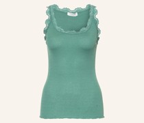 Seidentop BABETTE mit Spitze