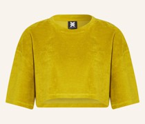 Cropped-Shirt aus Frottee